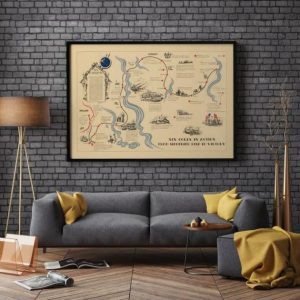 Vintage Wall Art | Map Of World War 2 In Europe , Ww2 Map Print, 32×40 inches Vintage Wall Art Vintage Wall Art