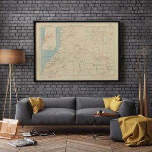 Vintage Wall Art | Marrakesh And Safi Map Wall Print, 1906 Morocco Map, 12×16 inches Vintage Wall Art Vintage Wall Art