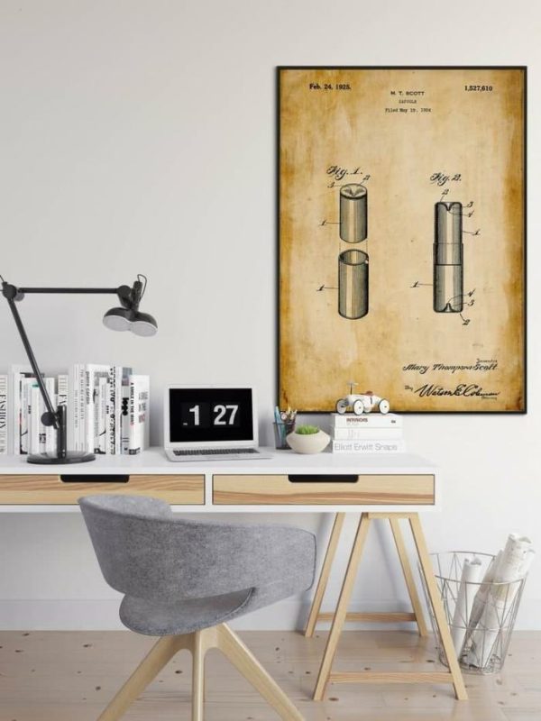 Vintage Wall Art | Medical Patent Print, Framed Art Print, 24×32 inches Vintage Wall Art Vintage Wall Art