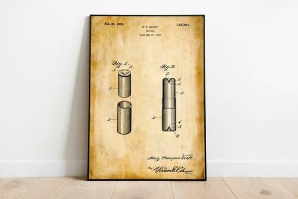 Vintage Wall Art | Medical Patent Print, Framed Art Print, 24×32 inches Vintage Wall Art Vintage Wall Art