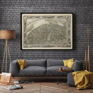 Vintage Wall Art | Military Panoramap Of War 1940, World War 2 Map Print, 20×24 inches Vintage Wall Art Vintage Wall Art