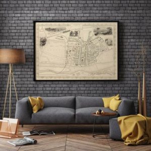 Vintage Wall Art | Perth Map Print, Fine Art Prints, 12×16 inches Vintage Wall Art Vintage Wall Art