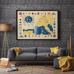 Vintage Wall Art | Propaganda Map Of Europe During World War 2, Ww2 Europe Map Print, 28×40 inches Vintage Wall Art Vintage Wall Art