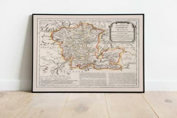 Vintage Wall Art | Reynosa Map Print, Canvas Print Wall Art, 28×32 inches Vintage Wall Art Vintage Wall Art