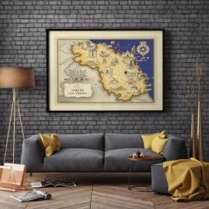 Vintage Wall Art | San Marino Map Print, Art History, 24×30 inches Vintage Wall Art Vintage Wall Art