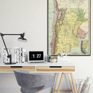 Vintage Wall Art | South America Map Wall Print, 1897 South America Map, 12×16 inches Vintage Wall Art Vintage Wall Art