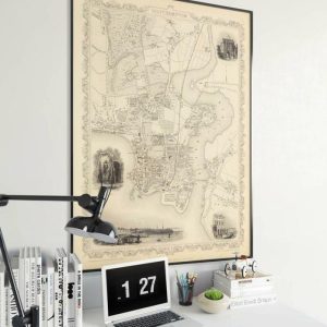 Vintage Wall Art | Southampton Map Print, Fine Art Prints, 20×28 inches Vintage Wall Art Vintage Wall Art