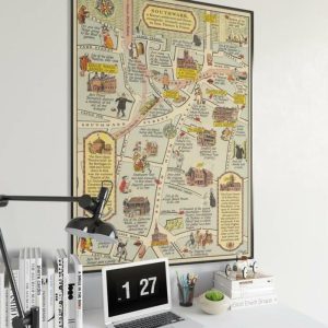 Vintage Wall Art | Southwark Map Print, Fine Art Prints, 28×40 inches Vintage Wall Art Vintage Wall Art