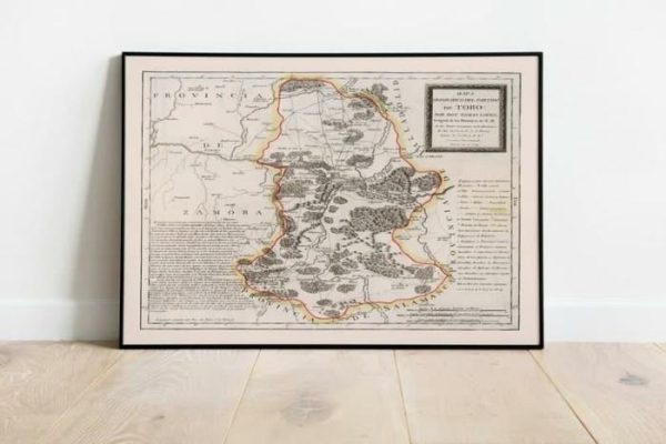 Vintage Wall Art | Toro Map Print, Canvas Print Wall Art, 12×14 inches Vintage Wall Art Vintage Wall Art