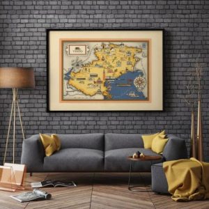 Vintage Wall Art | Venetia Map Print, Art History, 32×40 inches Vintage Wall Art Vintage Wall Art