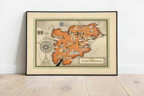 Vintage Wall Art | Venice Map Print, Art History, 12×16 inches Vintage Wall Art Vintage Wall Art