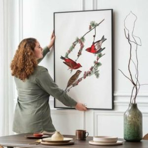 Vintage Wall Art | Vintage Bird Art Prints, Bird Poster, 16×22 inches Vintage Wall Art Vintage Wall Art