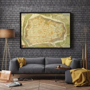 Vintage Wall Art | Wien City Map Wall Print, Framed Map Wall Decor, 12×16 inches Vintage Wall Art Vintage Wall Art