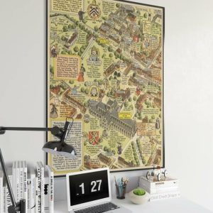 Vintage Wall Art | Winchester Map Print, Fine Art Prints, 12×16 inches Vintage Wall Art Vintage Wall Art