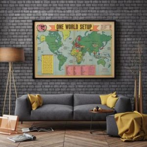 Vintage Wall Art | World War 2 Map Print, Poster Print, 12×16 inches Vintage Wall Art Vintage Wall Art