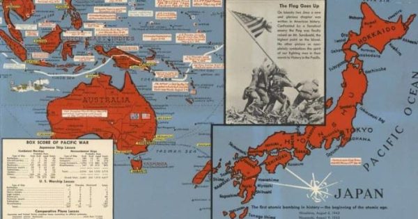 Vintage Wall Art | World War Ii Dated Events Pictorial Map, Wwii Map, 20×34 inches Vintage Wall Art Vintage Wall Art