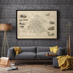 Vintage Wall Art | York Map Print, Fine Art Prints, 16×22 inches Vintage Wall Art Vintage Wall Art