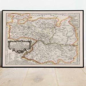 Vintage Wall Art | Zamora Map Print, Canvas Print Wall Art, 20×22 inches Vintage Wall Art Vintage Wall Art