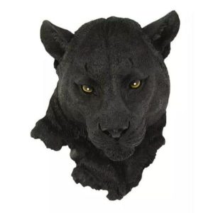 Wall Decor | Black Leopard Decorative Head Wall Wall Decor