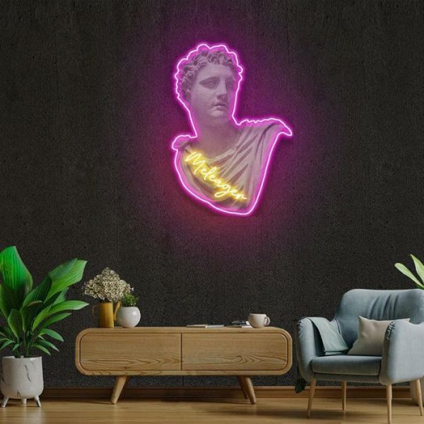 Wall Decor | David "Is This Art" Neon Light Wall Art, 35.43"/90 cm Wall Wall Decor