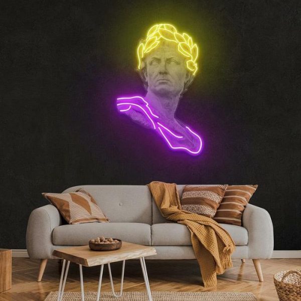 Wall Decor | David "Is This Art" Neon Light Wall Art, 35.43"/90 cm Wall Wall Decor