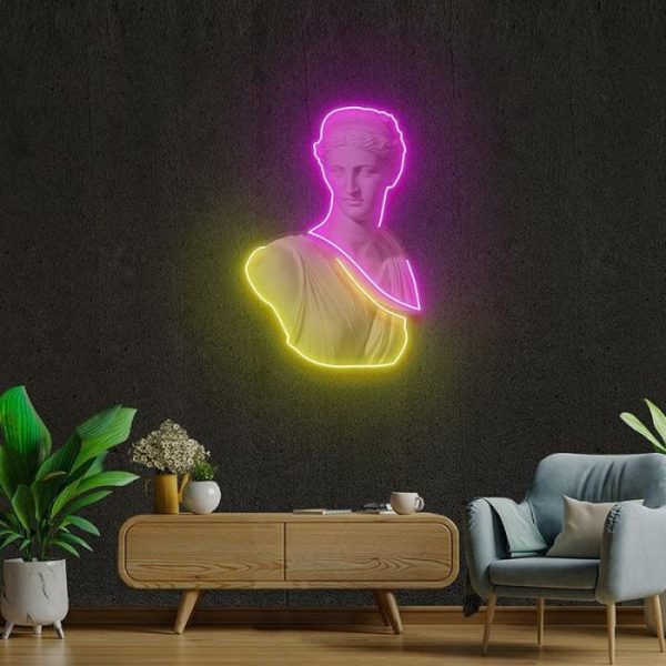 Wall Decor | David "Is This Art" Neon Light Wall Art, 35.43"/90 cm Wall Wall Decor