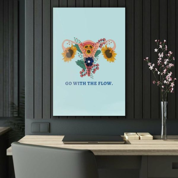 Wall Decor | Go With The Flow Feminine Acrylic Prints, 24" x 36" (Vertical) Wall Wall Decor