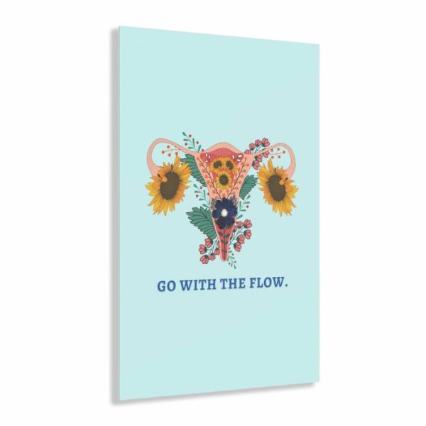 Wall Decor | Go With The Flow Feminine Acrylic Prints, 24" x 36" (Vertical) Wall Wall Decor