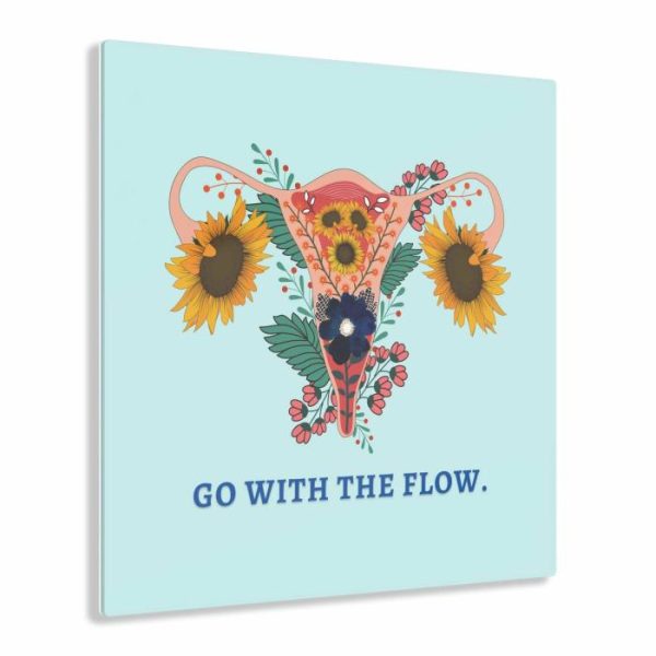 Wall Decor | Go With The Flow Feminine Acrylic Prints, 24" x 36" (Vertical) Wall Wall Decor