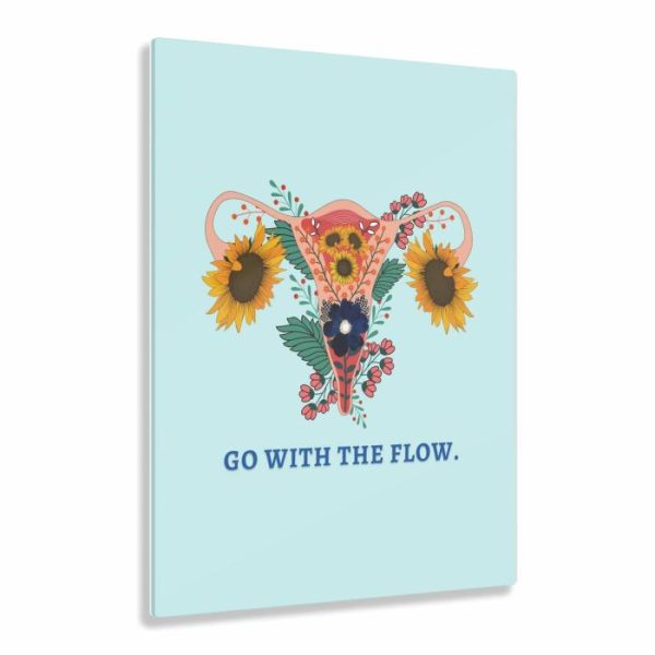 Wall Decor | Go With The Flow Feminine Acrylic Prints, 24" x 36" (Vertical) Wall Wall Decor