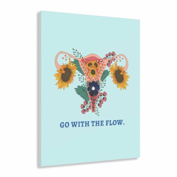 Wall Decor | Go With The Flow Feminine Acrylic Prints, 24" x 36" (Vertical) Wall Wall Decor