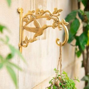 Wall Decor | Golden Birds Plant Wall Hangers – Set Of 2 Wall Wall Decor