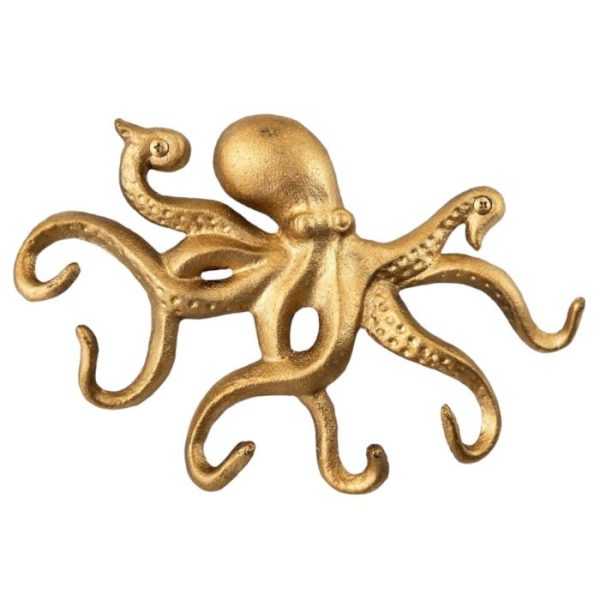 Wall Decor | Golden Wall Octopus Hook Wall Wall Decor