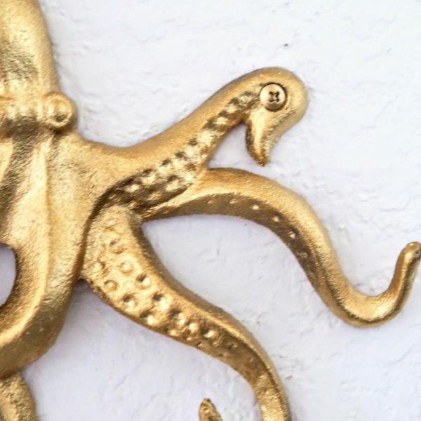 Wall Decor | Golden Wall Octopus Hook Wall Wall Decor