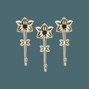 Wall Decor | Recycled Bullet Brass Flower Wall Hook Set – Rumduol Wall Wall Decor