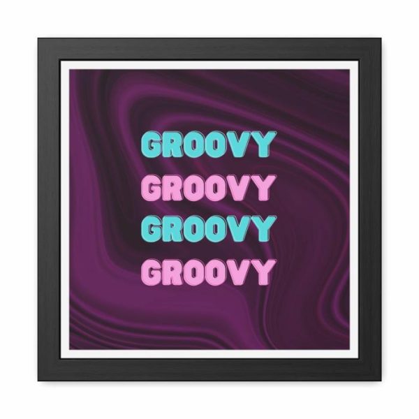 Wall Prints | Groovy Purple Funky Poster Wall Art Wall Wall Decor