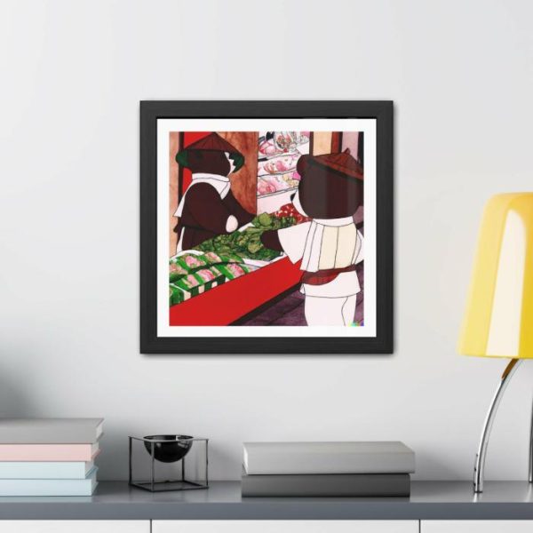 Wall Prints | Pandas In Japanese Grocery Framed Poster Wall Art Wall Wall Decor