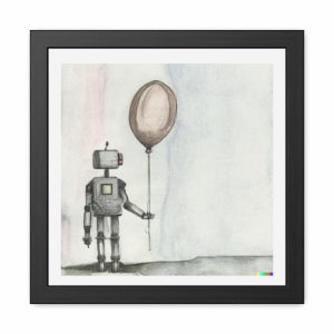 Wall Prints | Robot And Balloon Framed Poster Wall Art Wall Wall Decor