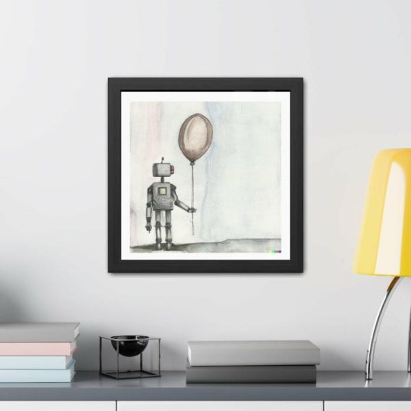 Wall Prints | Robot And Balloon Framed Poster Wall Art Wall Wall Decor