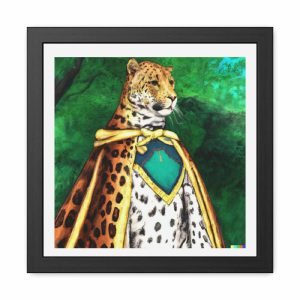 Wall Prints | Royal Leopard Portrait Framed Poster Wall Art Wall Wall Decor