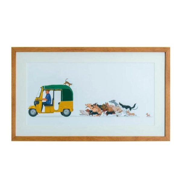 Wall Prints | Tuk Tuk Chasers Wall Art Print, 21.0cm (width) x 42.0cm (height) Wall Wall Prints