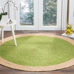 Round Rugs | Green Round Jute Rug, 2′ x 2′ Jute Rugs Jute Rugs