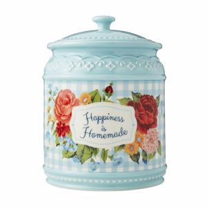 Storage & Organization | Happiness Is Homemade Stoneware Cookie Jar Kitchen Serveware