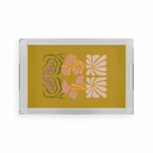 Utensils & Tools | Flower Power Acrylic Serving Tray, 11" x 17" Kitchen Serveware