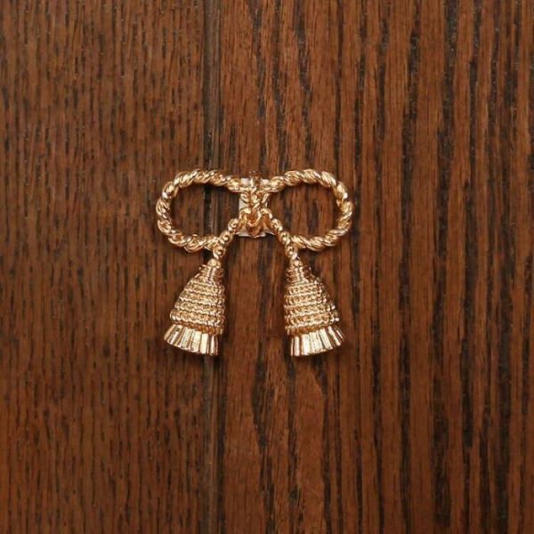 Hardware | Brass Bow Shaped Cabinet Door Knobs – Set Of 2 Decor Hardware