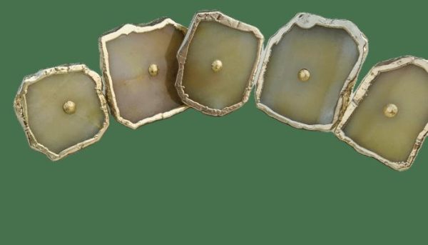 Hardware | Mustard Agate Cabinet Door Pull Handle – Set Of 6 Decor Hardware