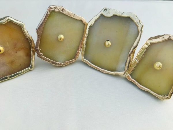 Hardware | Mustard Agate Cabinet Door Pull Handle – Set Of 6 Decor Hardware