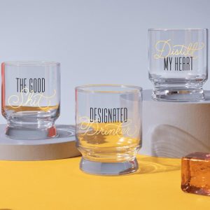 Drinkware | Distill My Heart Lowball Glass Drinkware Drinkware